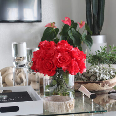 Rose planta artificial