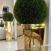Topiaries Gold Cube Planters