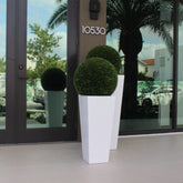 Mittel Beau fibra de vidrio jarrón Topiary
