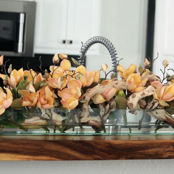 Magnolie planta artificial · aprox. 36 cm · aprox. 36 cm