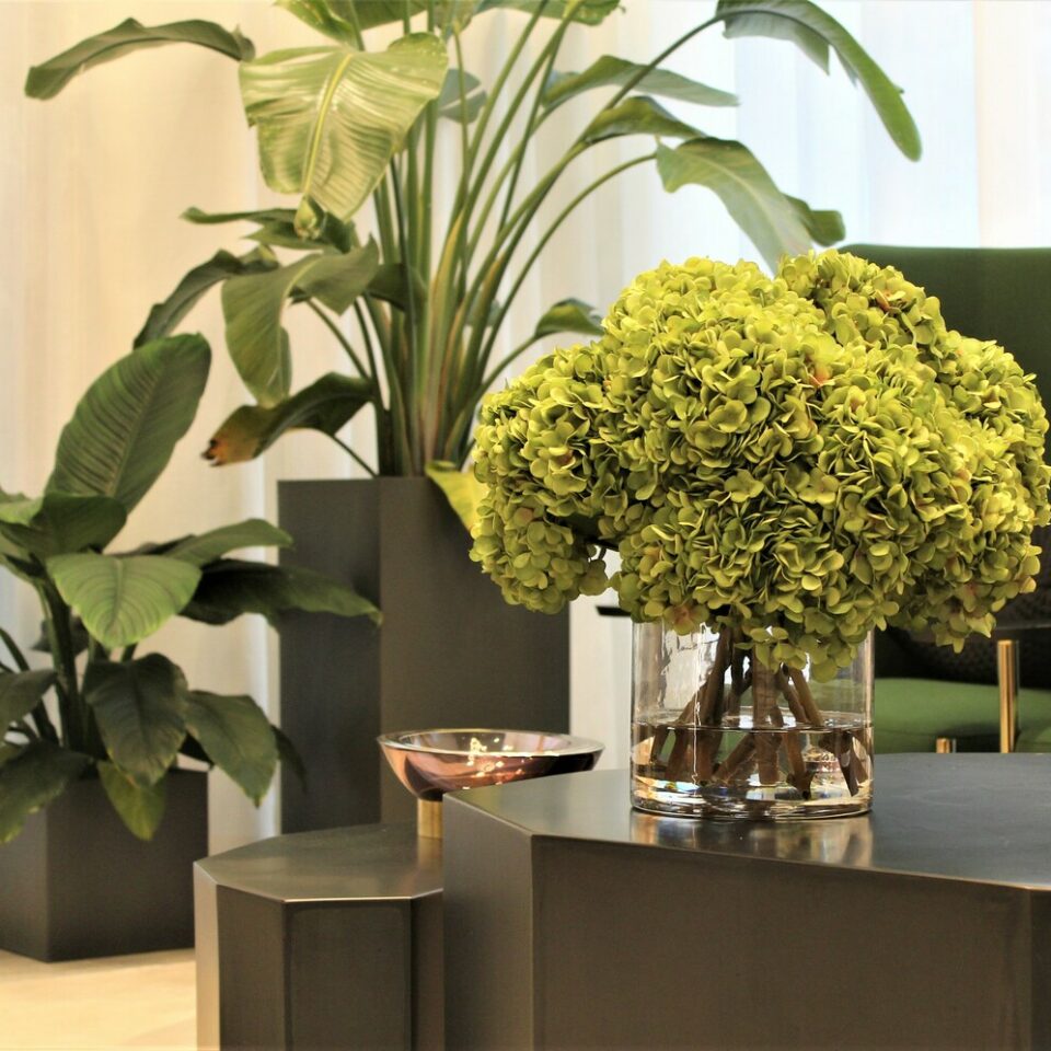 hortensia planta artificial