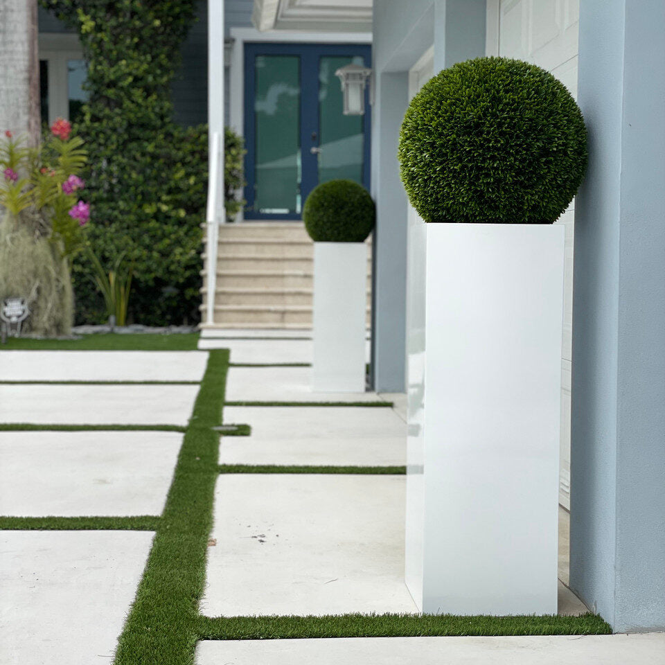 Yong fibra de vidrio jarrón Topiary