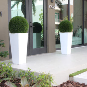 Mittel Beau fibra de vidrio jarrón Topiary